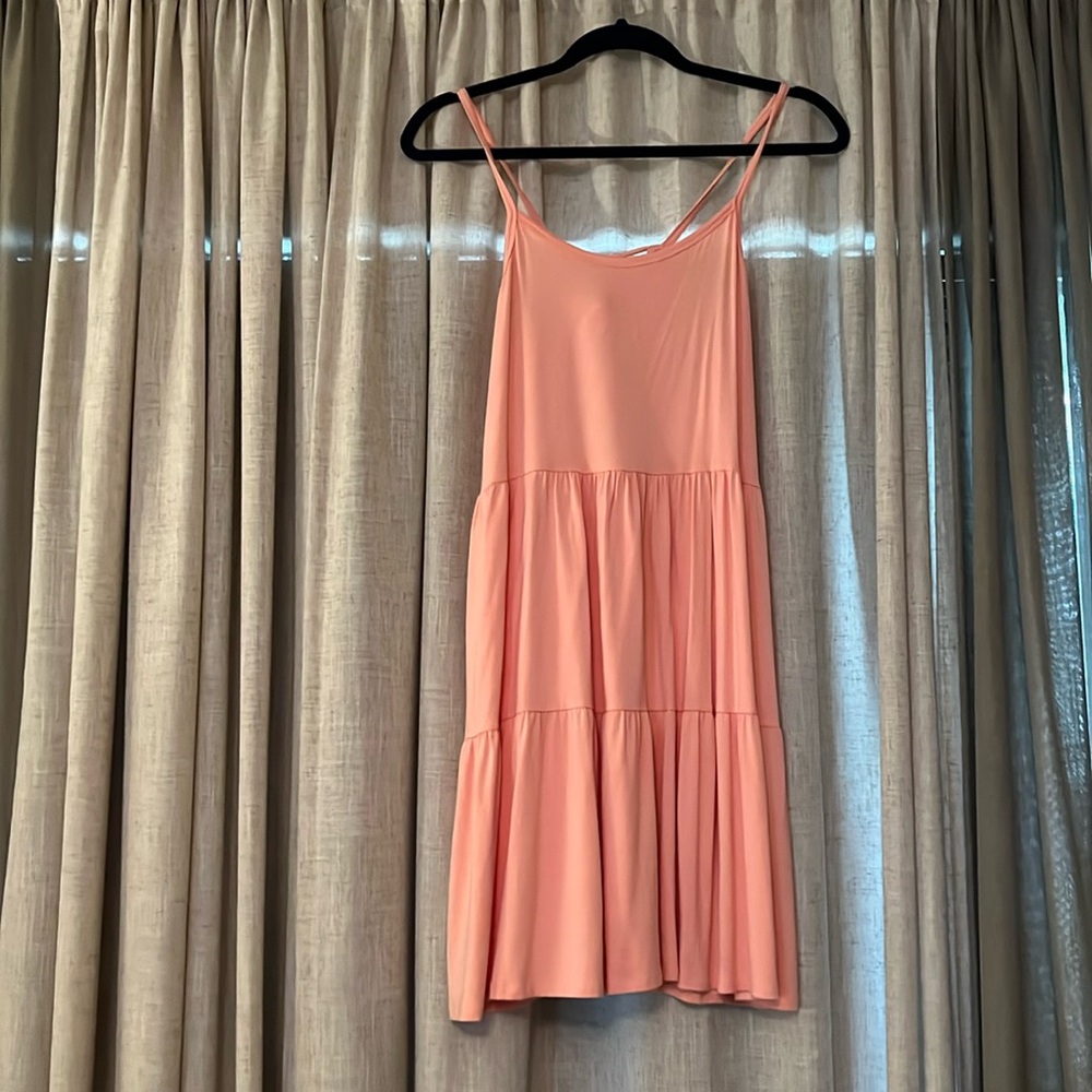 Size Small. Pink Blush Maternity dress. Never worn. Rayon and Spandex.